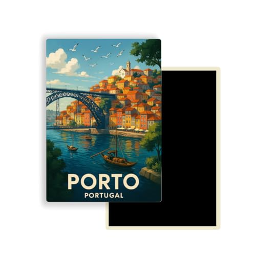 Magnet Frigo Ville Touristique d'europe – 78 Modèles au Choix – Souvenirs Vacances – Aimant Réfrigérateur – Cadeau Original – Rectangle - 1 Unité...