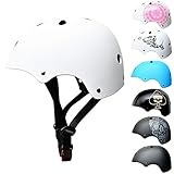 Skullcap Fahrradhelm Kinder Jungen Mädchen 52-58 | BMX Helm Kinder Fahrradhelm Kinderhelm 2 Jahre + Skaterhelm