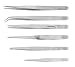 SE TW2-406 6-Piece Stainless Steel Tweezers Set