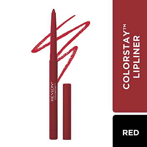 Image of REVLON Colorstay Longwear Lip Liner, with Built-In Sharpener, Longwear Rich Colors, Smooth Application, Smudge Proof, Red (675) (Pack of 2)