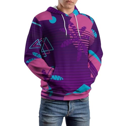 Sweats à capuche manche longue imprimé vintage et pull décontracté taille S - 6