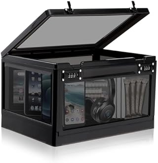 Lalifebuss Large Lock Box for Personal Items, 24 Litre Combination Lockable Storage Box for Office Locker/School/Medicine/Snacks/Phone Jail/Electronic/Home