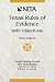 Texas Rules of Evidence with Objections