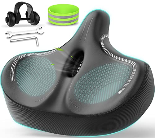 YODOTE Oversized Bike Seat for Peloton Bike & Bike+, Comfort Wide Bike Seat Bicycle Saddle Replacement for Women & Men, Compatible with Peloton, Spin Bike, Exercise Bike or Road Bike