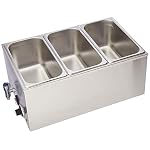 SYBO ZCK165BT-3 Commercial Grade Stainless Steel Bain Marie Buffet Food Warmer Steam Table for Catering and Restaurants… - Image 2