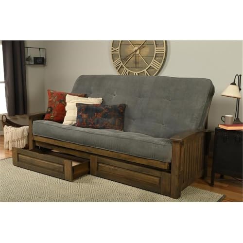 Kodiakfurniturewashingtonqueensizefutonframewithstoragedrawerswoodfutonframewithmattressincludedinthundergraycolor Urban Country Home Decor Kodiak furniture washington queen size futon frame with storage drawers wood futon frame with mattress included in thunder gray color urban country home decor