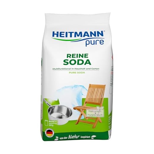 HEITMANN pure Reine Soda: Ökologischer Vielzweck-Reiniger für den Haushalt, Zugabe zu Spülmittel und Putzmittel, 1x 500g