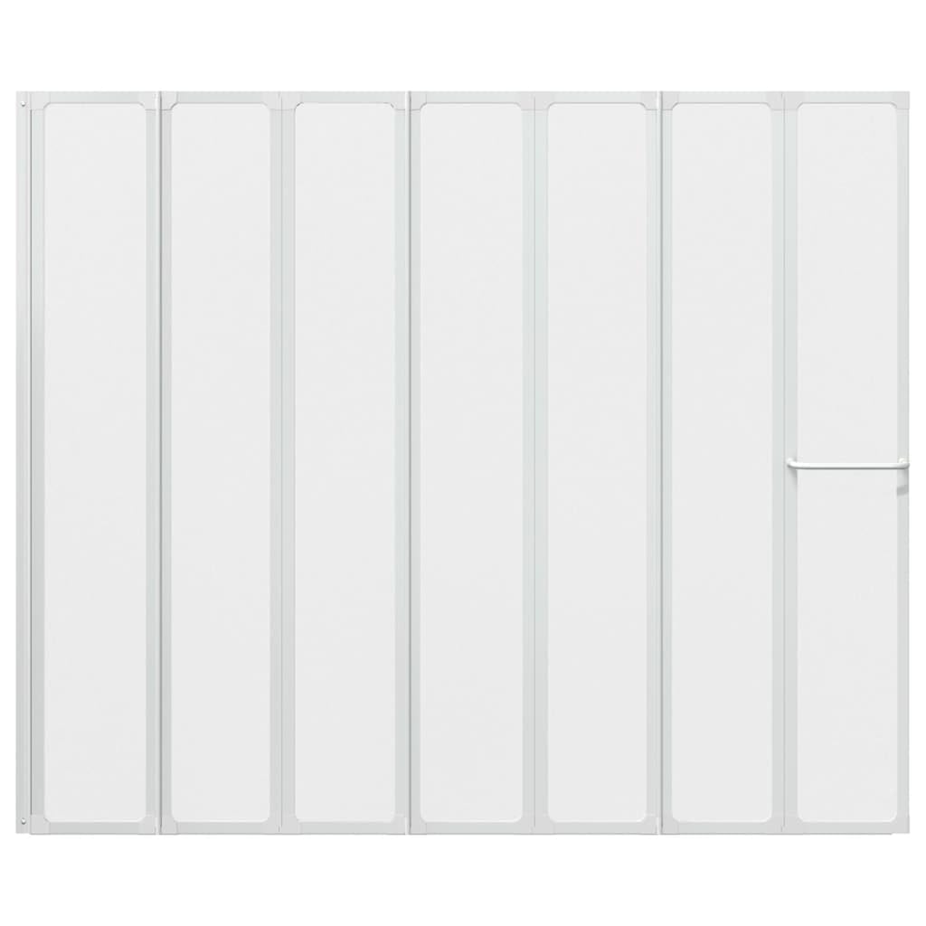 Mampara de ducha plegable con toallero para bañera rectangular como mampara de ducha plegable con 7 paneles de 140 x 168 cm