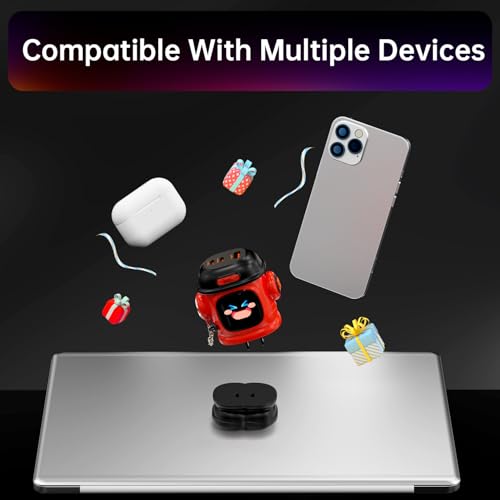 Image of Divoom Dipow 65W USB-C Charger 3-Port Fast GaN Charger with DIY Pixel Display Foldable Compact Wall Block Power Adapter for iPhone 17 /16 MacBook iPad Galaxy S23 /S24 Switch (with 100w Cable) (Red)