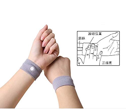 Doyime 2 x BRACCIALI POLSINI ANTI NAUSEA ADULTI