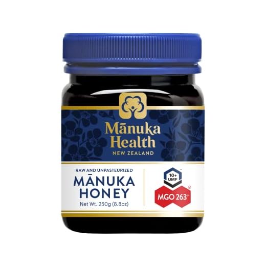 Manuka Health – Manuka Honung MGO 250 (250 g) – 100 % ren från Nya Zeeland med certifierad metylglyoxal-halt