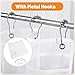 Dntorx 2 Pack Mesh Shower Hanging Caddy, 7 Pockets Hanging Shower Organizer with Metal Loop, Portable Bathroom Bag for Shampoo, Body Wash, Soap, and Cruise Ship Essentials