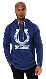 Ultra Game NFL Indianapolis Colts Mens Embroidered Fleece Hoodie Pullover Sweatshirt, Team Color,...