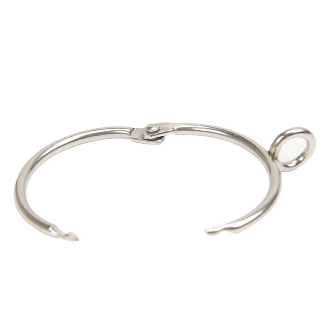 Lot de 40 anneaux de rideaux en métal pour rideaux et tringles à rideaux - Diamètre intérieur : 50 mm