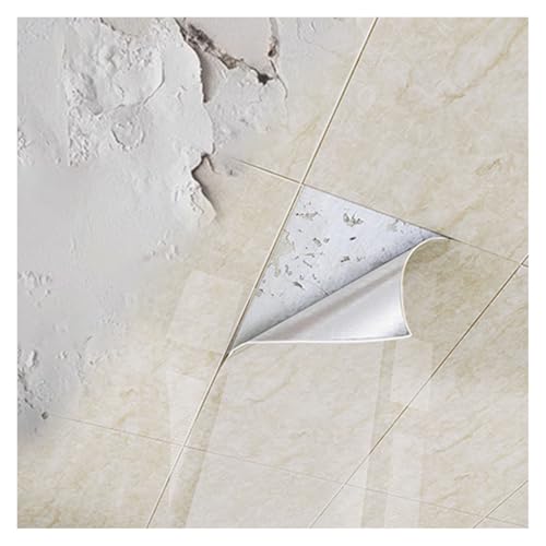Paneles de Techo con Textura de mármol para baños, Impermeables, 60x30cm - Material de PVC, Reverso Adhesivo - Fáciles de despegar y Pegar, fáciles de Limpiar (50 Piezas).