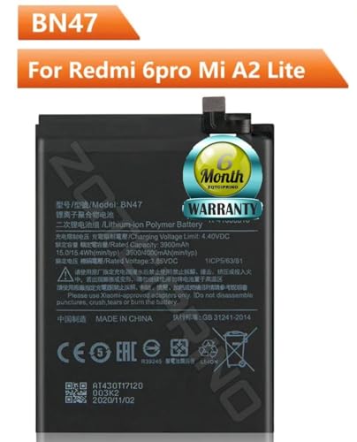 Image of Original BN47 Battery for Redmi 6 Pro I A2 Lite M1805D1SI Battery with 6 Month Warranty**** (CC120)