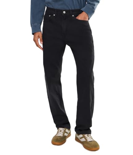 Image of Levi's, Mens, 505 Regular, Mineral Black, 34 x 32