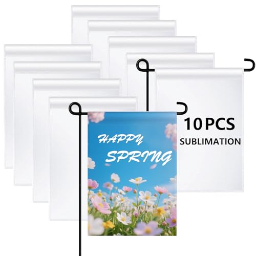 10 PCS sublimation garden flags blank christmas easter garden flag 1812 Inch Polyester Banners Flag for Outdoor Courtyard Decoration