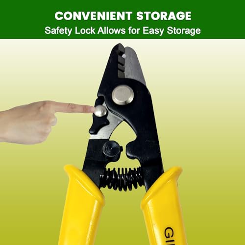 Image of Optical Fiber Cable Cutter - Fiber Optic Stripper includes 1.5mm Hex Key for Fine Adjustments of Fiber Striper