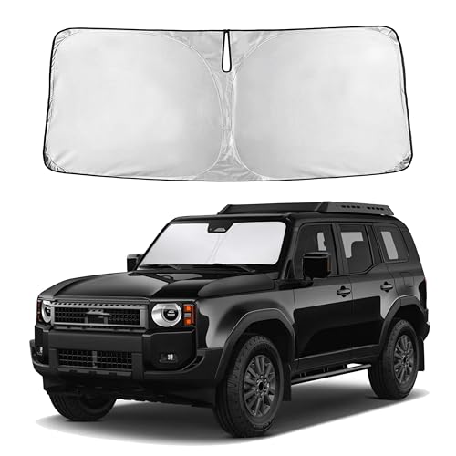 EcoNour Windshield Sunshade Compatible for Toyota Land Cruiser 2024-2025 2026, Sun Visor for Front...