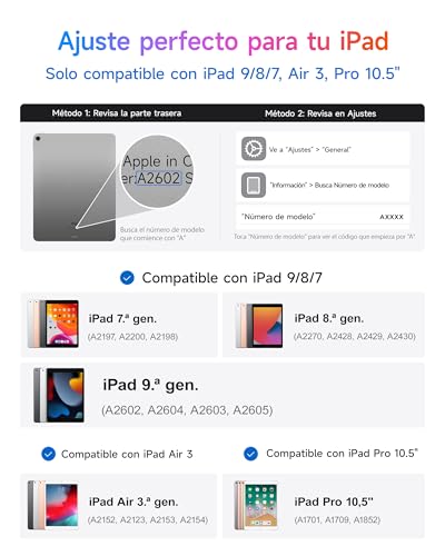 Teclado iPad 7 generación trackpad multitáctil desmontable retroiluminado Ñ 2