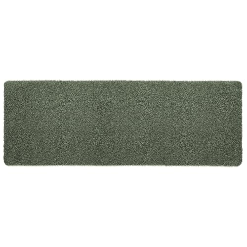Image of My Mat Cotton Indoor Sage Green Door Mat, Washable Doormat for Hallway, Kitchen, Front Door 50X150cm