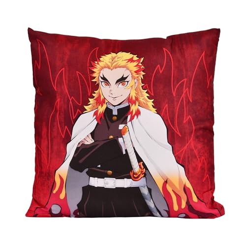 Elbenwald Demon Slayer Kissen mit Kyojuro Rengoku Motiv für Herren Damen...