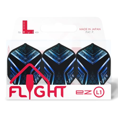 Champagne Flight EZ Genesis L-Style bleu ailette de fléchette L1