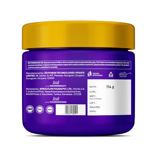 Image of Yogabar Creatine Monohydrate - Pure, Micronized & Power-Packed for Strength & Performance | Refreshing Watermelon Flavor | 3g per Scoop | 114g