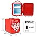 Coca Cola World 1971 Series Portable 6 Can Thermoelectric Mini Fridge Cooler/Warmer, 4 L/4.2 Quarts Capacity, 12V DC/240V AC for Home, Dorm, car, Boat, Beverages, Snacks, Skincare, Cosmetics