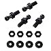 TOOMYAUTO 10mm M6 Ball Stud Bolts Screw Gas Spring Mounting Bracket Ball Ended Bonnet for Lift Support Strut Shocks Ball Joint Thread Ended Fitting Universal with Hardware, Set of 4