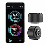 Hyphoon Motorcycle Tire Pressure Monitoring System, Bluetooth TPMS for Motorcycles – Real-Time Tire Pressure & Temperature Monitor with Dual External Valve-Stem Sensors, Waterproof Wireless TPMS (2)