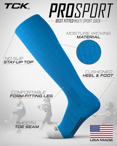 Image of Prosport Baseball Socks & Softball Socks, Kids & Adult Knee High Tube Sock