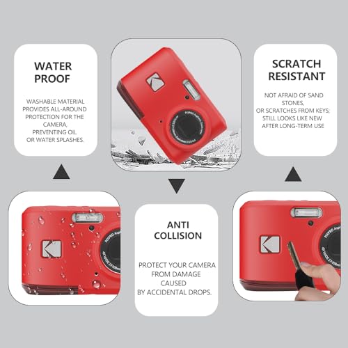 Funda protectora de silicona para cámara Kodak PIXPRO FZ45 miniatura 4
