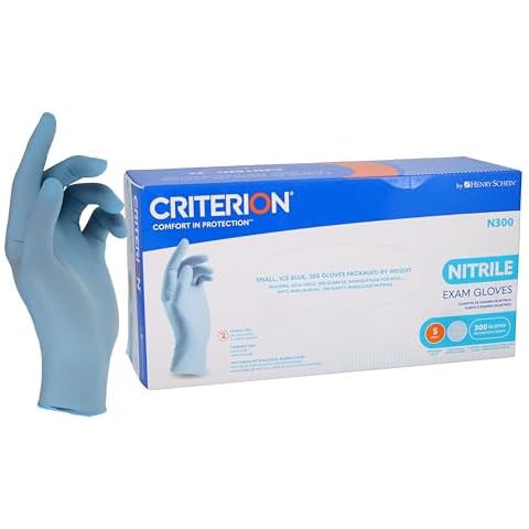 Henry Schein Criterion N300 Ice Blue Nitrile Gloves Cover