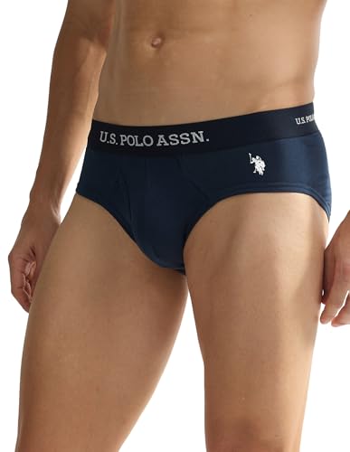 Image of U.S. Polo ASSN. Mens OEB11 Elasticized Waist Underwear Briefs - Pack of 2
