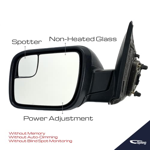 Spieg Fo1320553 Driver Side Mirror Replacement For Ford Explorer 2016-2017 Power Adjusted Glass Non Heated Textured Black Cover 3Pin (Lh) #TOP1