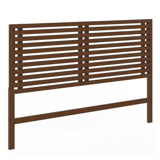 IDMarket - Tête de lit sur Pied en Lattes AVA 160 cm façon Bois Vieilli