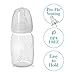 Evenflo Feeding Premium Proflo Vented Plus Polypropylene Baby, Newborn and Infant Bottles - Helps Reduce Colic - Clear, 4 Ounce (Pack of 6)