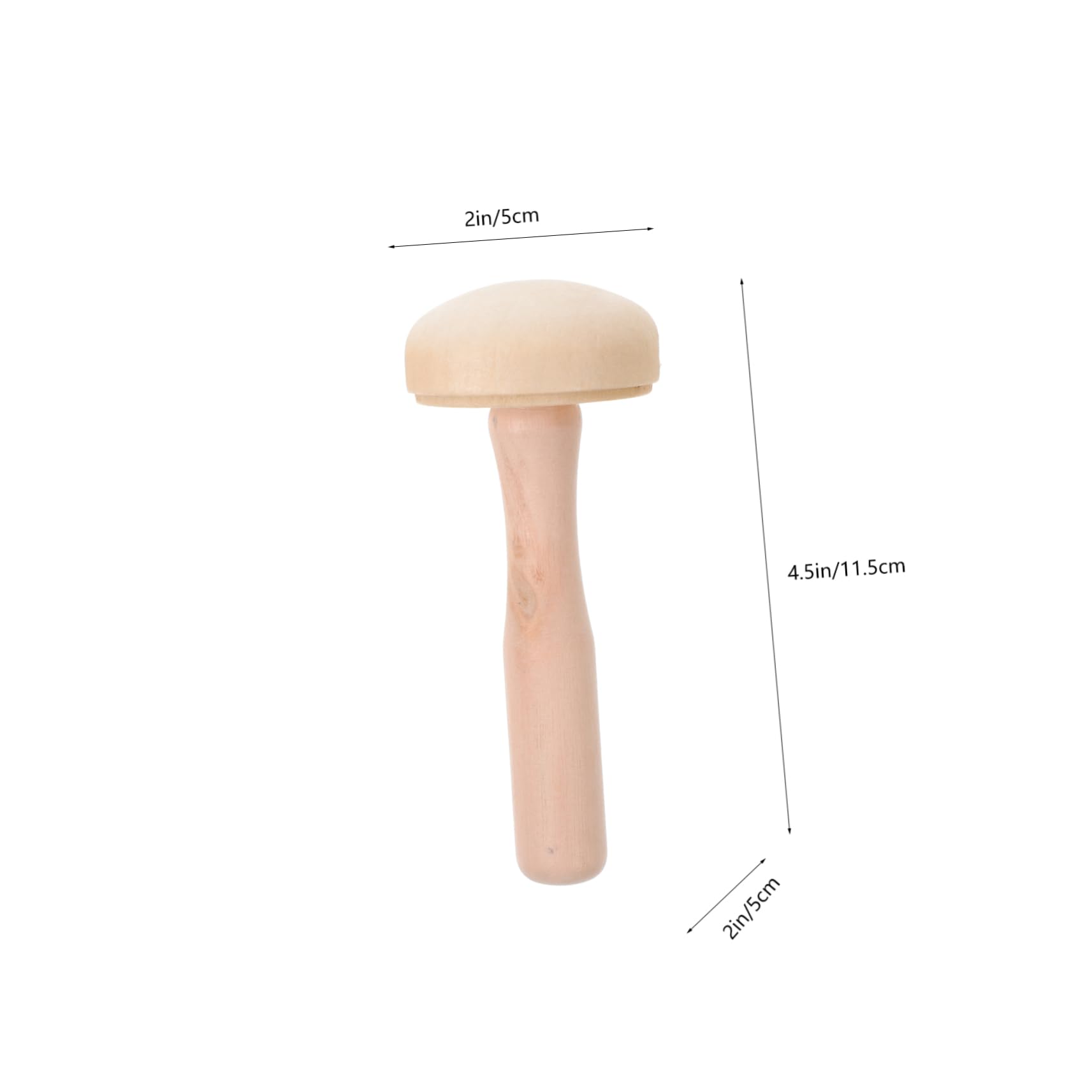 Homoyoyo 10pcs Professional Knitting Tools Set Natural Wood Darning Mushrooms for Socks Sweaters Home Knitters