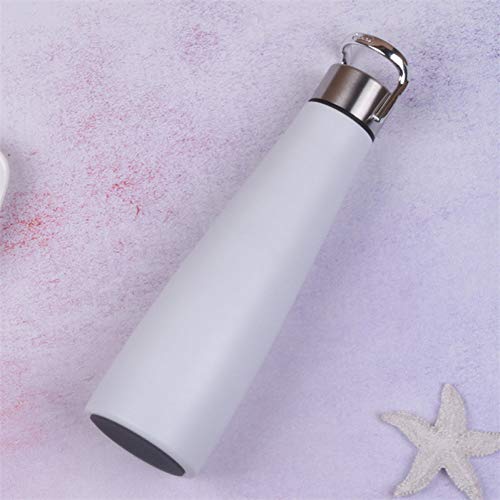 LFKBWB Thermos cup 500ml Insulated Thermos Cup Sports Outdoor Thermals Water Bottle Stainless Steel 304 Cone-Shape Vacuum Flask By Handle Metal Lid