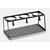 Ce support d'égouttage permet sécher les bouteilles plus rapidement et offre également un rangement supplémentaire près de l'évier pour 3 bouteilles et 3 couvercles.