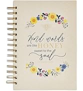 Christian Art Gifts Navy Blue Journal w/Scripture Kind Words Large Bible Verse Notebook, 192 Rule...