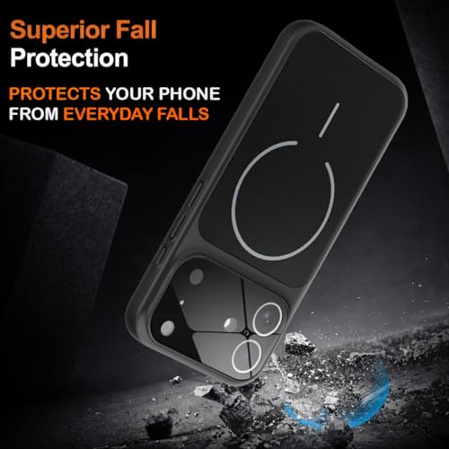 Image of SHINESTAR iPhone 16 Case - Premium Shockproof Protective Cover, Wireless Charging Compatible, Slim & Durable Luxury Back Cover with Camera Protection (Black)