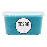 Miss Pop Gourmet - Azúcar de colores para palomitas | 500 g | 5 colores (rojo, azul, verde, amarillo y naranja) (Azul)