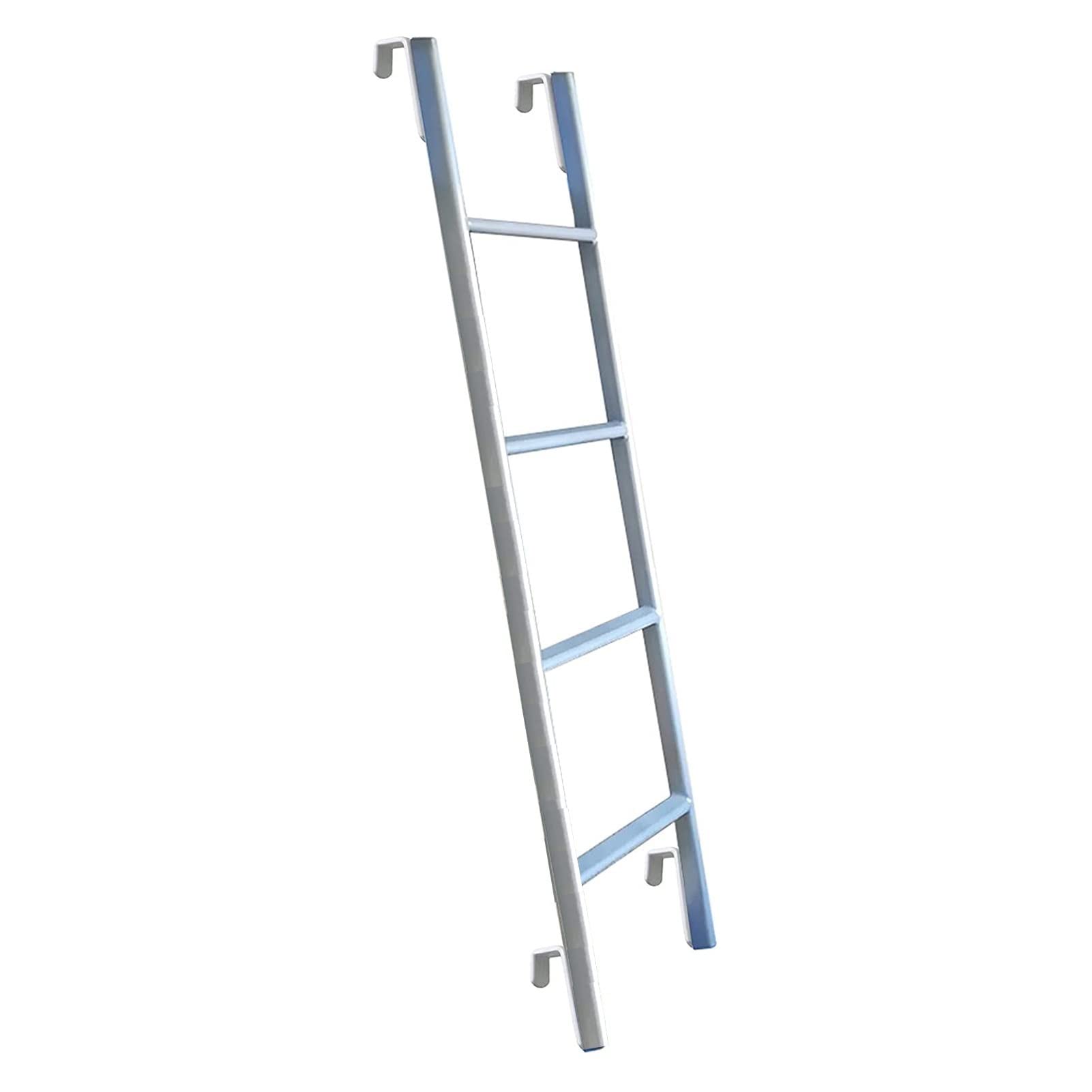 Kunovo Escalera Litera Escalera de Litera de Color Muli-ti con Ganchos, 116 Cm/ 130 Cm/ 140 Cm/ 150 Cm/Estructura De Metal Alto Cama Doble Litera Escalera para Autocaravana Camper Escaleras del Ático