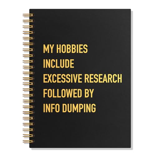SRWNFOS Excessive Research Lined Spiral Notebook, Research Lover Journal