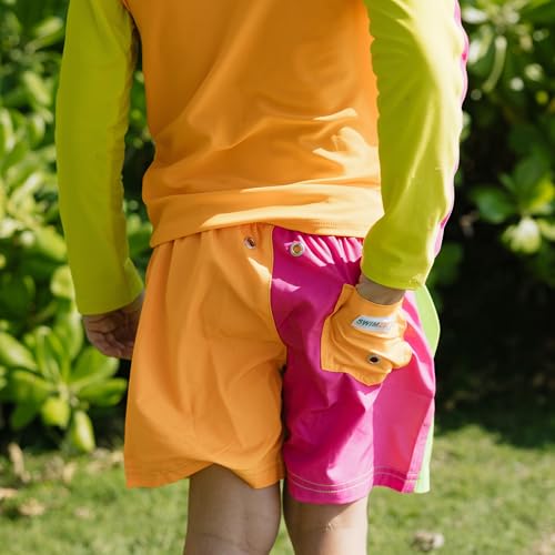 Image of SwimZip Boys' Long Sleeve Rash Guard & Swim Shorts Set - UPF 50+ Sun Protection