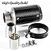 Motorcycle Exhaust, 2 inch Inlet Motorcycle Muffler, Slip On Muffler Exhaust with Mid Pipe, Fits Honda Kawasaki Z900 GSXR750 CBR650 more