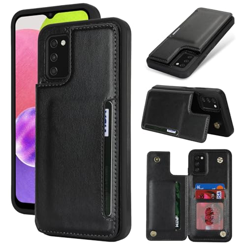 Étui pour Samsung Galaxy A03s portefeuille en cuir synthétique